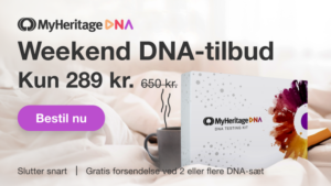 Få fat i et MyHeritage DNA-sæt til en særlig Weekend-tilbudspris!
