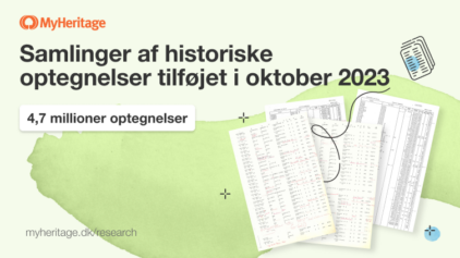 MyHeritage tilføjer 4,7 millioner historiske optegnelser i oktober 2023