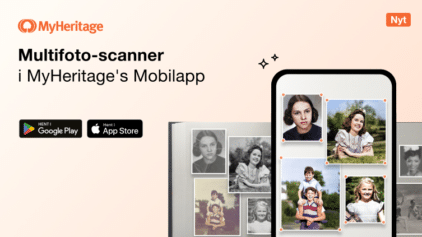 Nyhed: Multifotoscanner på MyHeritage-mobilappen