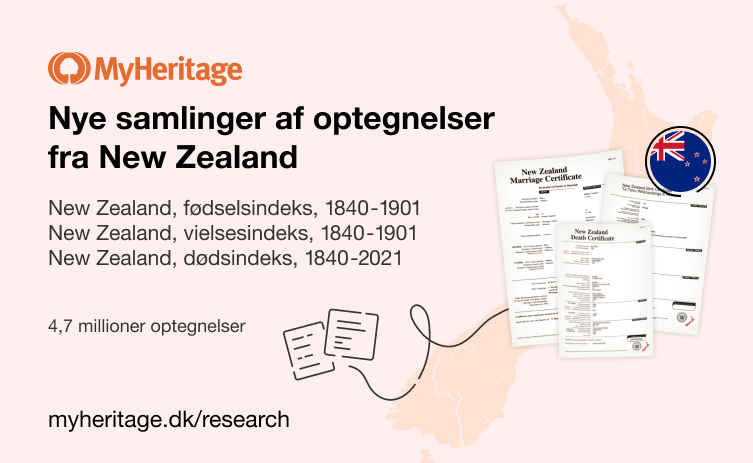 MyHeritage udgiver tre samlinger fra New Zealand