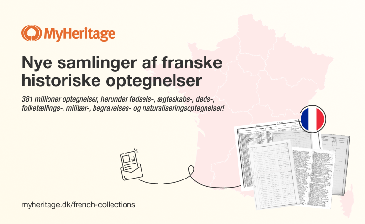 MyHeritage offentliggør 381 millioner yderligere historiske optegnelser fra Frankrig