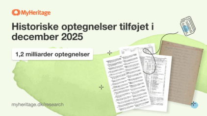 MyHeritage tilføjer 1,2 milliarder historiske optegnelser i december 2025