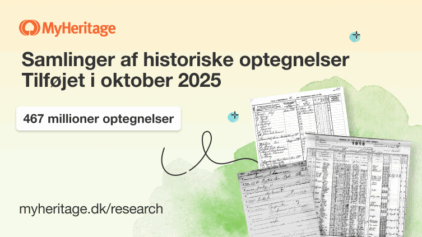 MyHeritage tilføjer 467 millioner historiske optegnelser i oktober 2025