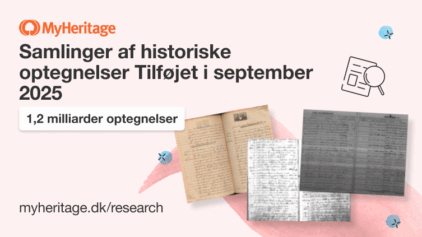 MyHeritage tilføjer 1,2 milliarder historiske optegnelser i september 2025