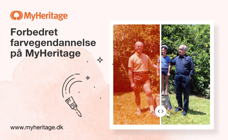 Forbedret farvegendannelse af fotos på MyHeritage