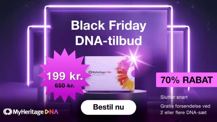 Black Friday starter nu: MyHeritage DNA-sæt til kun 199 kr.!