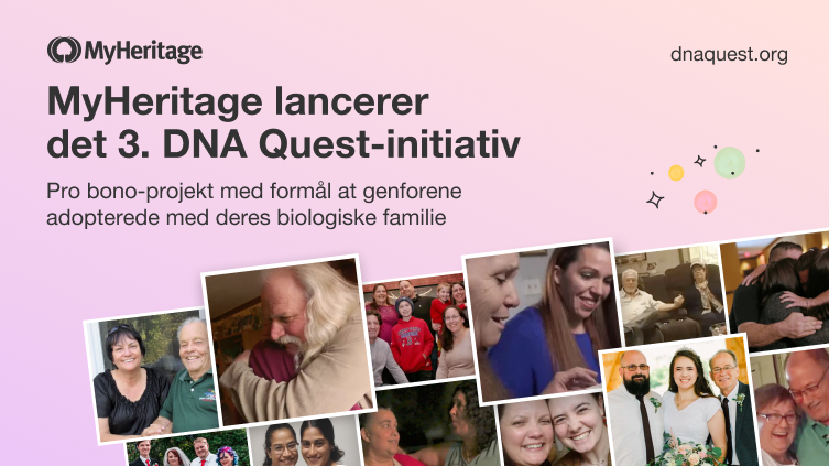 MyHeritage annoncerer tredje runde af DNA Quest-initiativet
