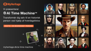 Vi præsenterer AI Time Machine™: Transformér dig selv til en historisk person ved hjælp af hverdagsfotos