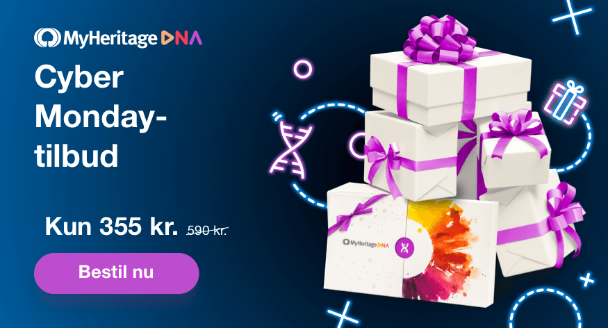 MyHeritage Cyber Monday-tilbud — Kæmpe besparelser på MyHeritage DNA!