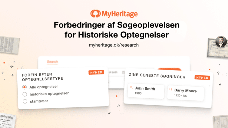 Forbedringer af søgeoplevelsen for historiske optegnelser på MyHeritage