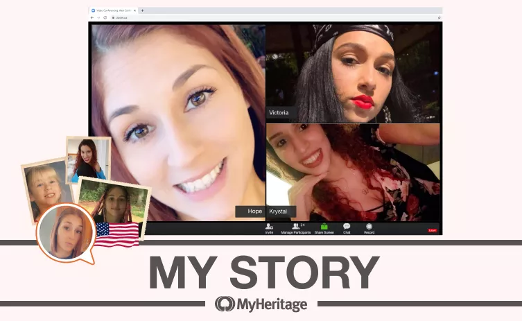 Vi opdagede en halvsøster på MyHeritage. Hun havde ledt efter os i 27 år