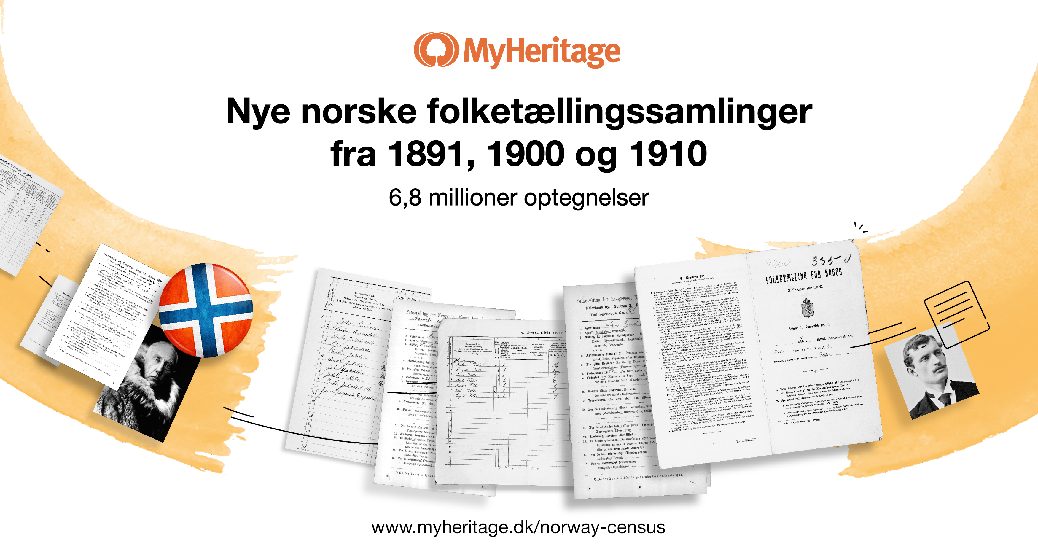 Nye norske folketællinger tilføjet