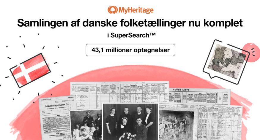 Samlingen af danske folketællinger nu komplet i SuperSearch™