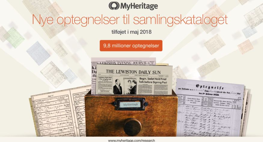 Nye historiske optegnelser tilføjet i maj 2018
