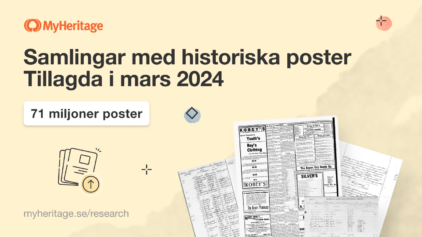 MyHeritage tilføjer 71 millioner historiske optegnelser i marts 2024