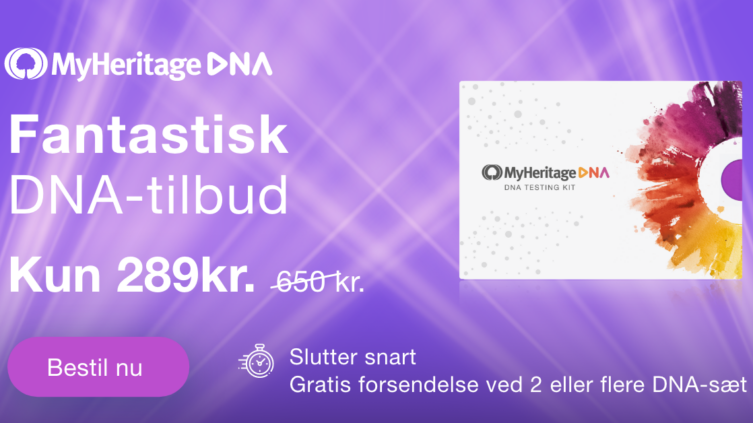 Fantastisk tilbud på MyHeritage DNA