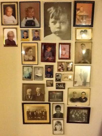 Billeder af familien Vikke Madsen gennem tiderne. Det nederste billede er af Britta som barn. Foto: Privat.