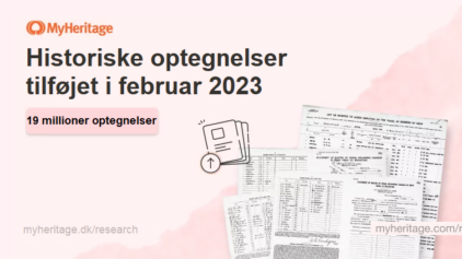 MyHeritage tilføjer 19 millioner optegnelser i februar 2023