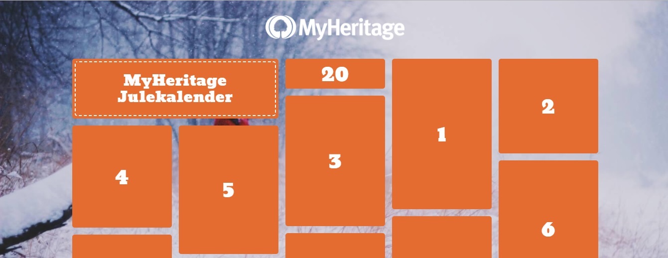 MyHeritage Julekalender 2017