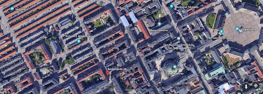 Satellite image of Borgergrade 68, Copenhagen