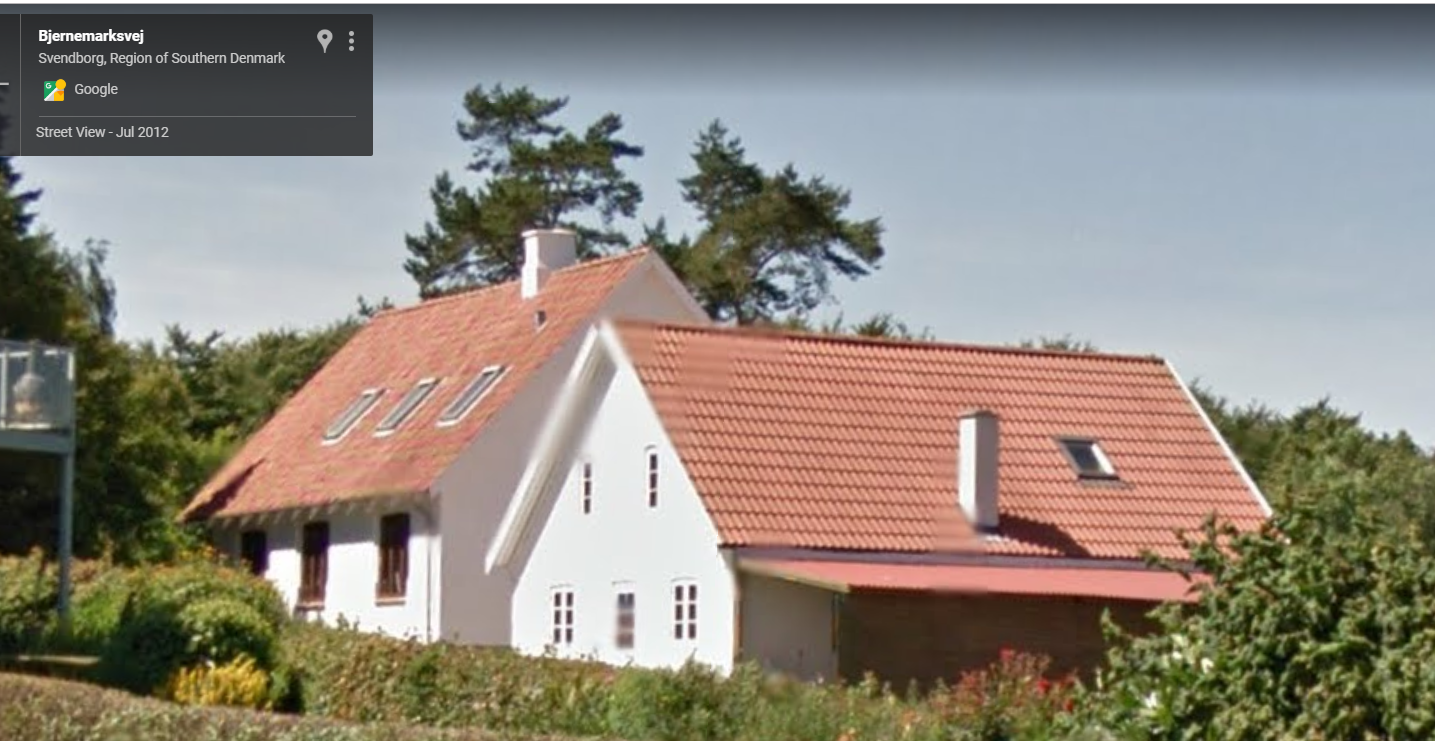 The former home of the Olsen brothers’ great-aunt at Bjernemarksvej 42, Svendborg, Denmark