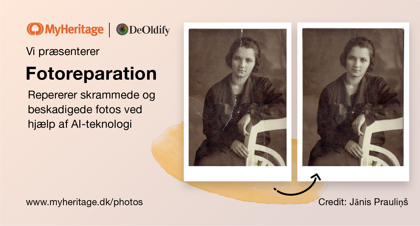 Vi præsenterer Fotoreparation: Ny funktion til automatisk reparation af ridsede og beskadigede fotos